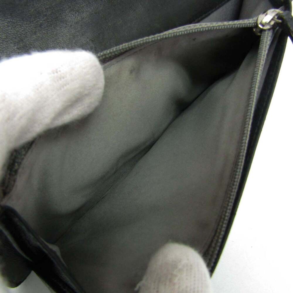 CHANEL Authentic Black Leather Wallet - Picture 4 of 16